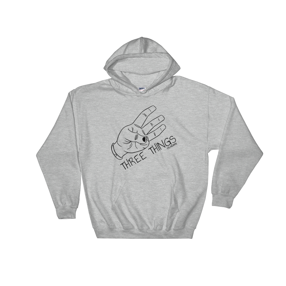 A Three Things hoodie