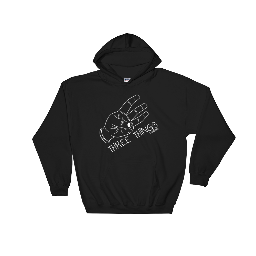 A Three Things hoodie black